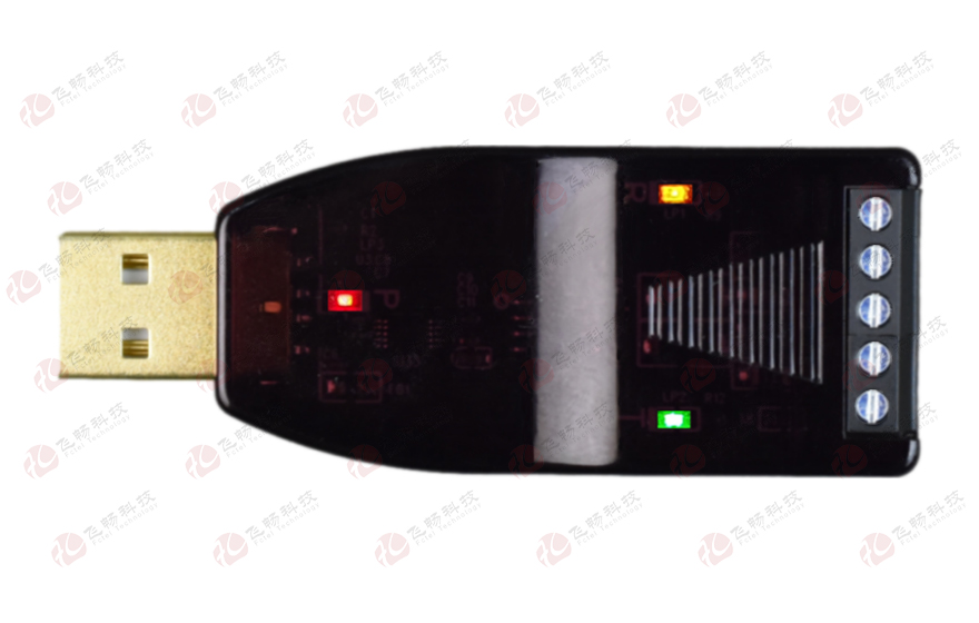 飞畅科技-工业级 6KV防雷型 USB转1路RS485转换器