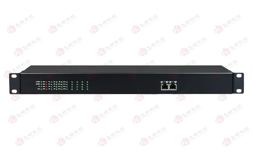16路电话（RJ11）+2路百兆以太网 电话光端机