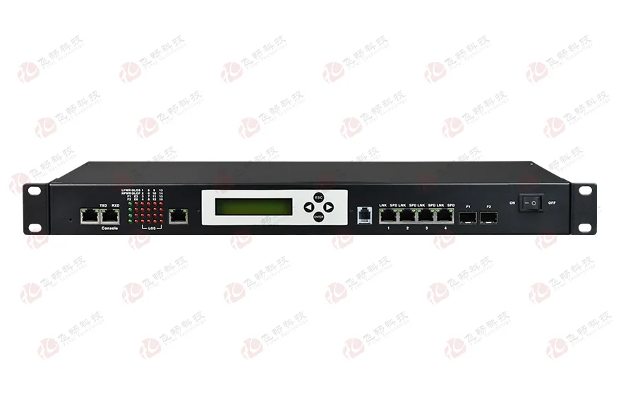 16E1+4xFE 物理隔离 带LCD插卡 PDH光端机