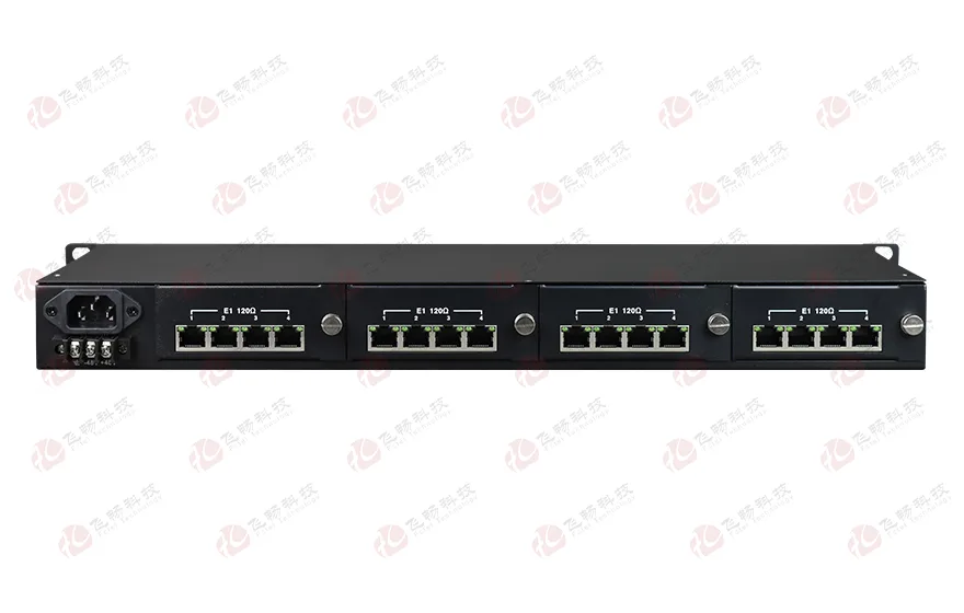 16E1+4GE 带LCD插卡 PDH光端机