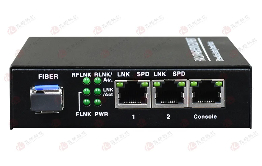 管理型 1光2电千兆光纤收发器