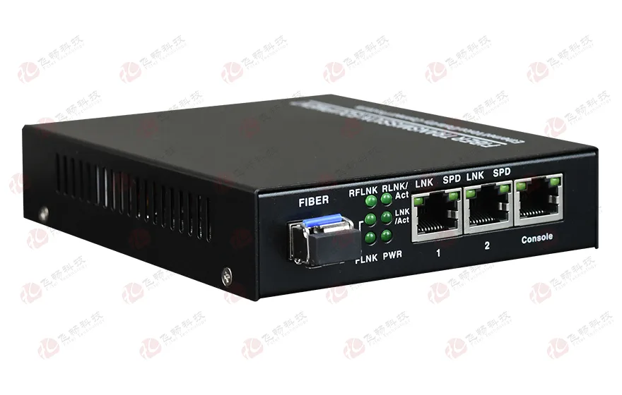 管理型 1光2电千兆光纤收发器