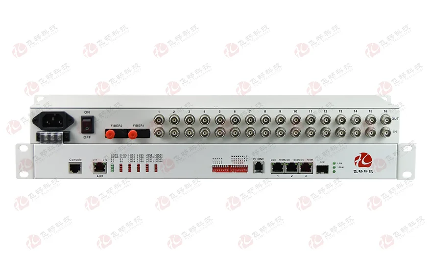 16E1-3FE+1*100base-FX 协议转换器