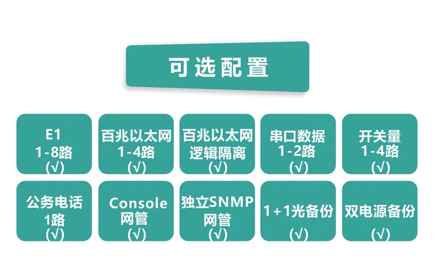 8E1+4xFE 双阻抗 1+1光备份 PDH光端机