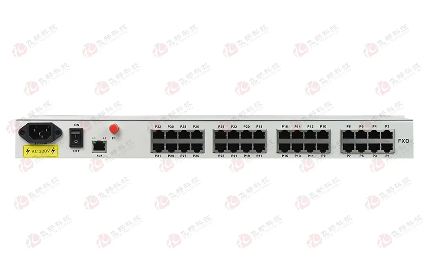 32路电话+16E1+4FE+4GE+2路数据+SNMP+console（19英寸，物理隔离）电话光端机