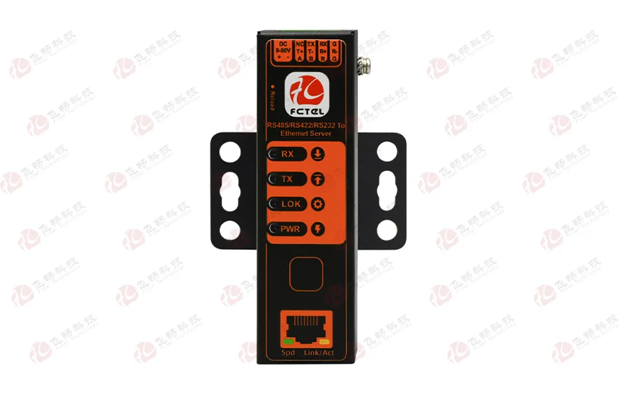 口红型工业轨式1路三合一RS485/422/232 串口服务器