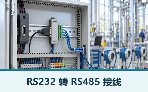 串行接口转换器现场连接与选型示意图