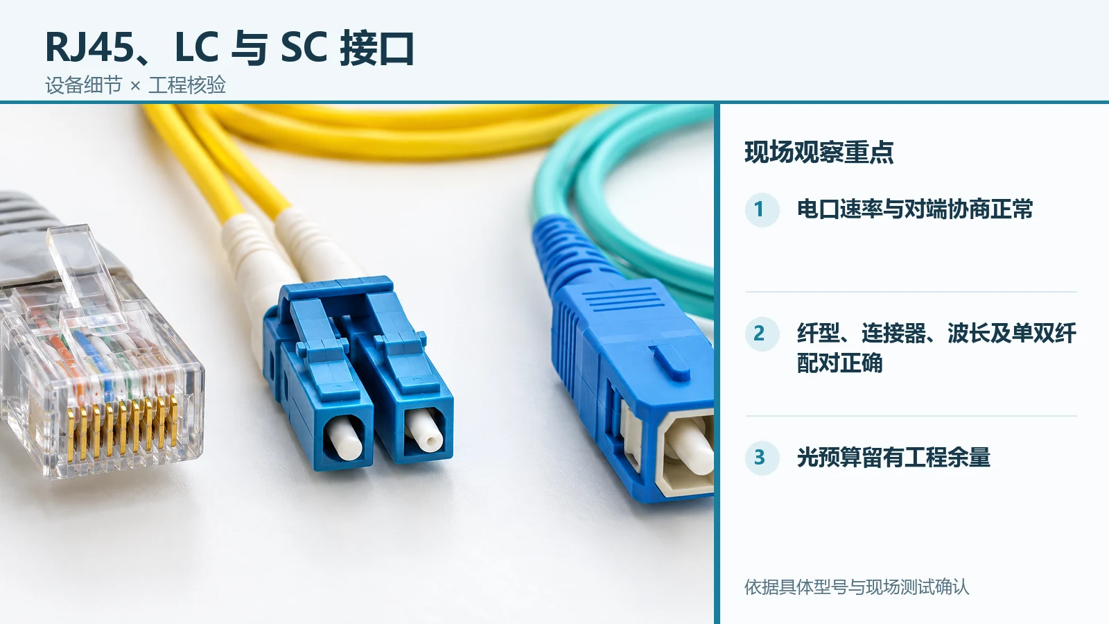 光纤收发器接口的设备接口细节与现场观察重点