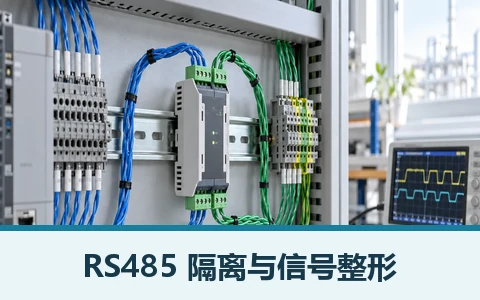 工业通信中继器现场连接与选型示意图