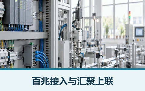 百兆工业交换机现场连接与选型示意图