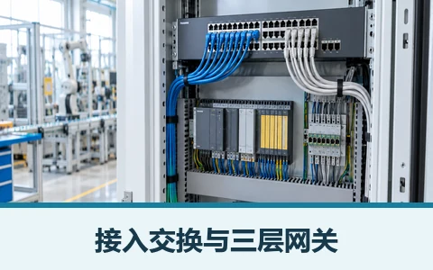 二层交换机 三层交换机现场连接与选型示意图